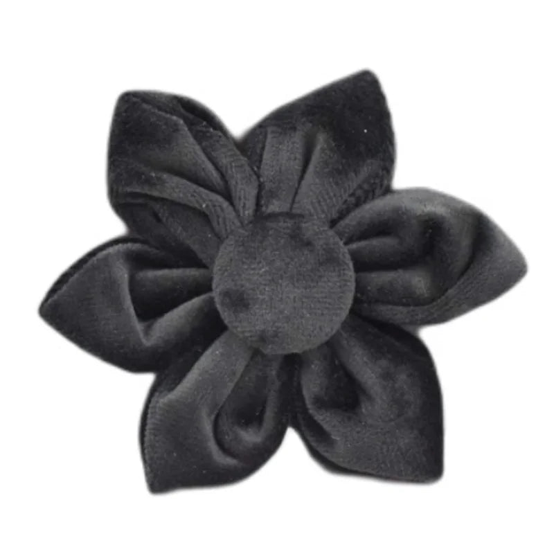 Set Deluxe pentru membrul pufos al familiei - Accesorii Deluxe din catifea neagra pentru catei - Accesoriile pot fi gravate (nu se vand personalizate!)