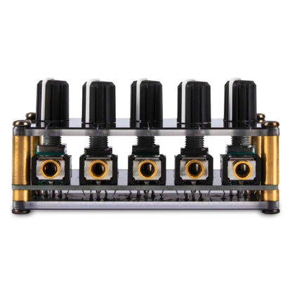 Mixer Stereo 4-in-1-out AUX Passive Mixer 3.5mm Line Levels Control