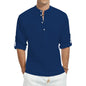 Top casual din bumbac - Barbati - Guler tunica