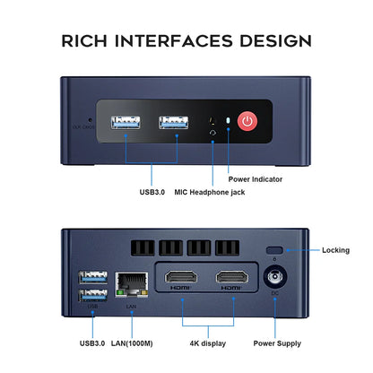 Beelink Mini S13 Intel Twin Lake N150 S12 Pro N100 Mini S N5095 Mini PC N95 8GB 128GB SSD Desktop Gaming Computer VS GMKtec G3