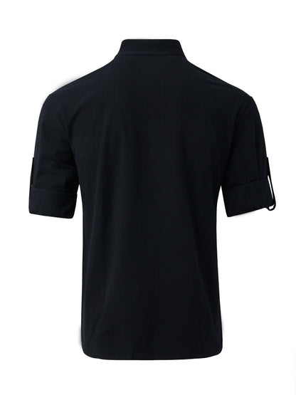 Top casual din bumbac - Barbati - Guler tunica