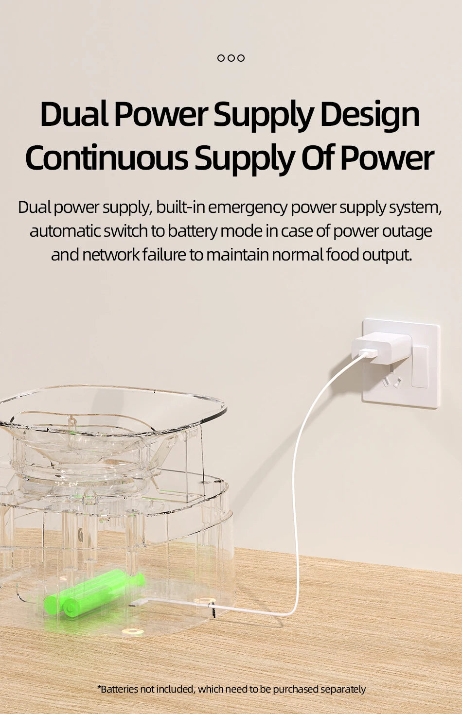 ROJECO Dispenser smart pentru hrana animale de companie cu WiFi pt control de pe telefon