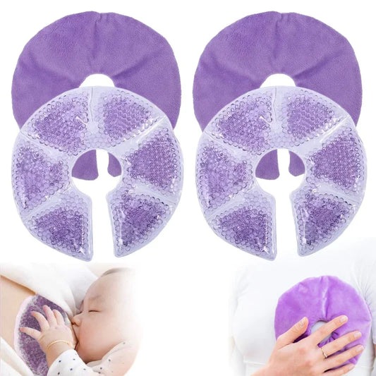 Tampoane cu gel pentru alăptare - calde și reci - Elemente esențiale pentru alăptare și recuperare postpartum - Tampoane de terapie pentru sâni pentru ameliorarea durerii
