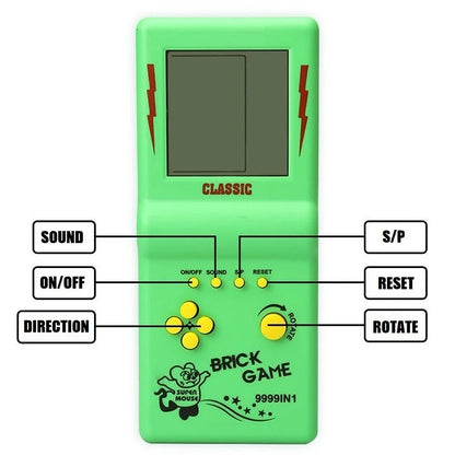 Consolă de jocuri clasică portabilă - BRICK GAME - Jucării educaționale nostalgice (Tetris)