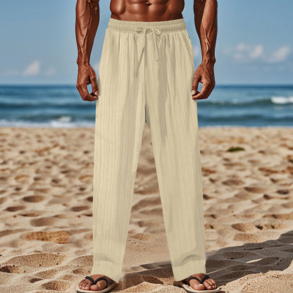 Pantaloni pentru Barbati - Material subtire si foarte comod - Design casual - Talie inalta