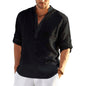 Top casual din bumbac - Barbati - Guler tunica