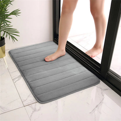 Covoraș de baie super absorbant Covoare anti-alunecare Covoare de baie Covor de podea din spumă cu memorie moale Covor de podea pentru toaletă pentru dormitor Covor de duș Decor acasă