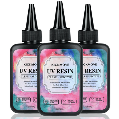 300 g Rășină UV, transparentă, dură, îmbunătățită Rășină epoxidica transparentă Up Rășină pentru polimerizare UV premixată pentru fabricarea de bijuterii artizanale