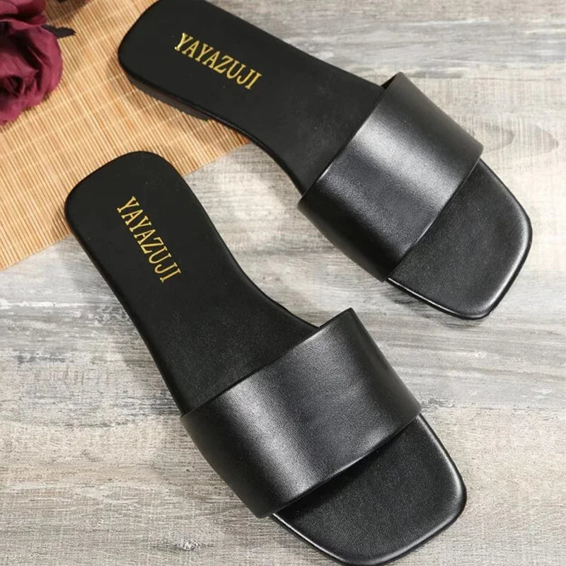 Pantofi plati de dama - Tip Slapi - Diferite culori - Perfecti pentru tinute lejere, casual, chiar si pentru plaja