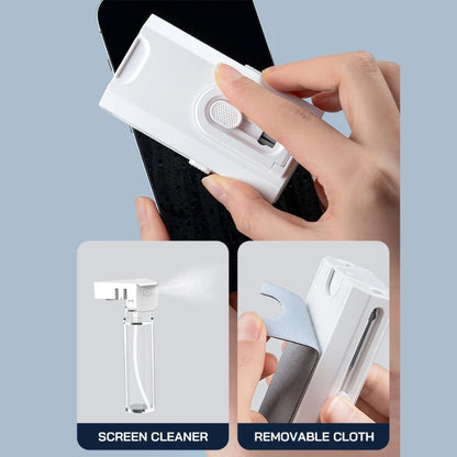 Kit de curățare 8 în 1 pentru curățarea tastaturii computerului, perie, căști, stilou de curățare pentru căști, telefoane iPad, instrumente de curățare, extractor de tastaturi