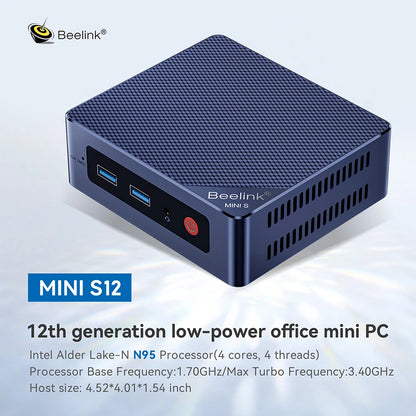 Beelink Mini S13 Intel Twin Lake N150 S12 Pro N100 Mini S N5095 Mini PC N95 8GB 128GB SSD Desktop Gaming Computer VS GMKtec G3