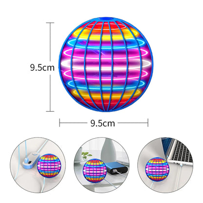 FlyNova - Minge zburatoare - Boomerang Drone Flyorb Magic cu lumini LED Cadou Hover Ball Fly Nova Orb Flying Spinner Fidget Copii Jucării de familie