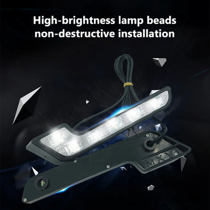 Reflectoare de ceata Universale cu LED-uri 2 buc. 6 LED-uri 12V în formă de L Lampă de ceață durabilă și rezistentă la apă.