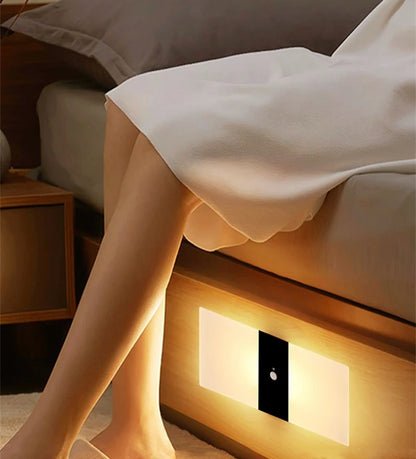 Lampă de perete cu LED fără fir cu senzor de mișcare, reîncărcabilă prin USB, acrilic, noptieră, scară, decor dormitor, accesoriu de iluminat de perete de interior
