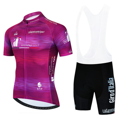 Giro D'ITALIA Pro Team Tricou pentru ciclism de vară sau Set Tricou Mtb cu mânecă scurtă Ciclismo Maillot Îmbrăcăminte pentru bărbați Ciclism