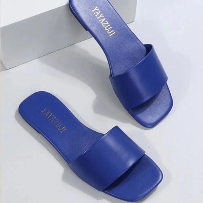 Pantofi plati de dama - Tip Slapi - Diferite culori - Perfecti pentru tinute lejere, casual, chiar si pentru plaja