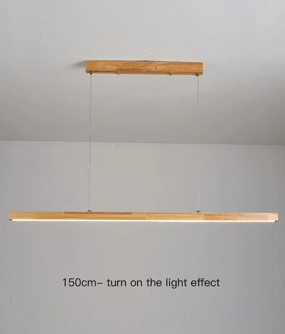 Candelabru suspendat model lemn -  minimalist - Iluminat Led