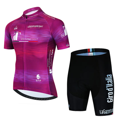Giro D'ITALIA Pro Team Tricou pentru ciclism de vară sau Set Tricou Mtb cu mânecă scurtă Ciclismo Maillot Îmbrăcăminte pentru bărbați Ciclism