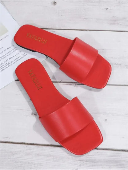 Pantofi plati de dama - Tip Slapi - Diferite culori - Perfecti pentru tinute lejere, casual, chiar si pentru plaja