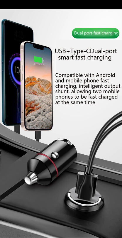 Incarcator Universal USB & PD pt masina - FAST Charge