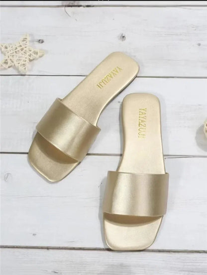 Pantofi plati de dama - Tip Slapi - Diferite culori - Perfecti pentru tinute lejere, casual, chiar si pentru plaja
