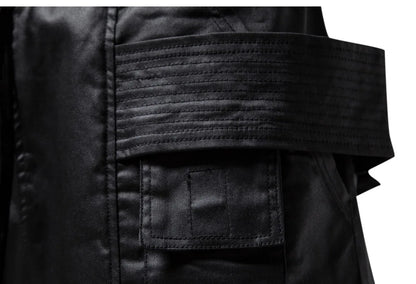 Pantaloni cargo pentru bărbați - Negru Leather Like