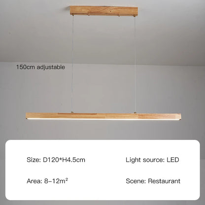 Candelabru suspendat model lemn -  minimalist - Iluminat Led