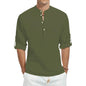 Top casual din bumbac - Barbati - Guler tunica