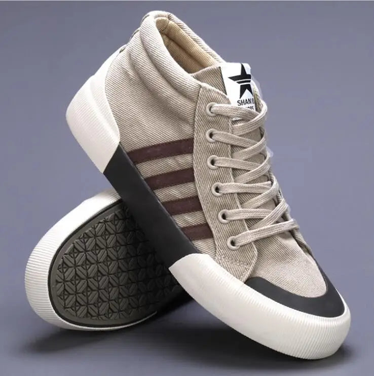 Pantofi casual/sport pentru barbati - Tenisi din material respirabil cu talpa de cauciuc, cu varf si calcai intarite