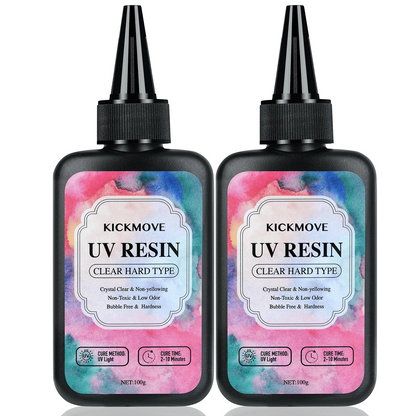 300 g Rășină UV, transparentă, dură, îmbunătățită Rășină epoxidica transparentă Up Rășină pentru polimerizare UV premixată pentru fabricarea de bijuterii artizanale