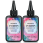 300 g Rășină UV, transparentă, dură, îmbunătățită Rășină epoxidica transparentă Up Rășină pentru polimerizare UV premixată pentru fabricarea de bijuterii artizanale