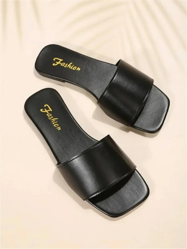 Pantofi plati de dama - Tip Slapi - Diferite culori - Perfecti pentru tinute lejere, casual, chiar si pentru plaja