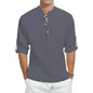 Top casual din bumbac - Barbati - Guler tunica