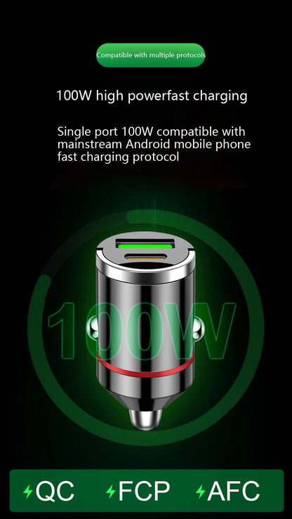 Incarcator Universal USB & PD pt masina - FAST Charge