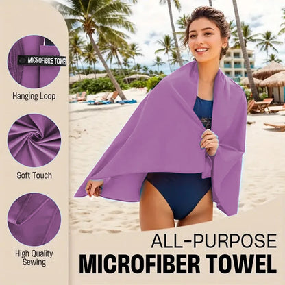 1-buc Prosop din microfibră cu uscare rapidă Prosop de călătorie moale ultra compact pentru camping, sală de sport, plajă, înot, yoga