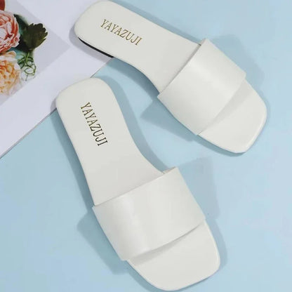 Pantofi plati de dama - Tip Slapi - Diferite culori - Perfecti pentru tinute lejere, casual, chiar si pentru plaja