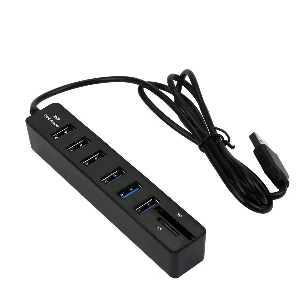 Prelungitor / Splitter cu 6 port-uri USB - 1m L