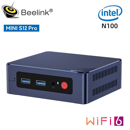 Beelink Mini S13 Intel Twin Lake N150 S12 Pro N100 Mini S N5095 Mini PC N95 8GB 128GB SSD Desktop Gaming Computer VS GMKtec G3