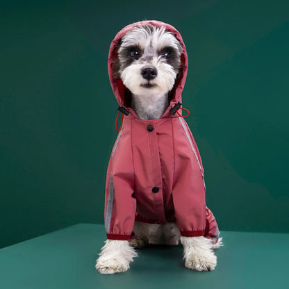 Îmbrăcăminte impermeabilă pentru animale de companie Pelerină de ploaie pentru câini din PU cu glugă pentru câini mici, mijlocii, pisici, jachetă pentru chihuahua, hanorac, pudel, pug, salopetă