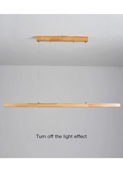 Candelabru suspendat model lemn -  minimalist - Iluminat Led