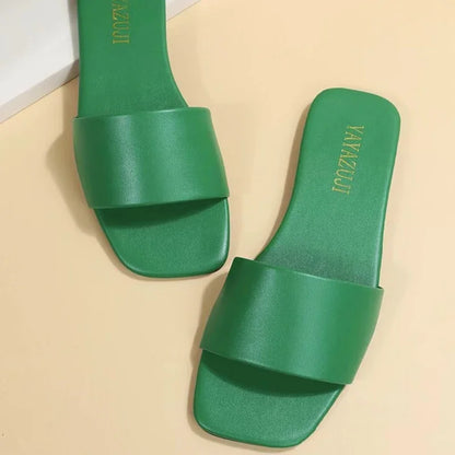 Pantofi plati de dama - Tip Slapi - Diferite culori - Perfecti pentru tinute lejere, casual, chiar si pentru plaja