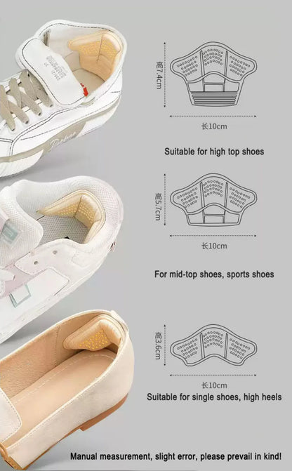 Heel Stickers Heel Protectors Sneaker Shrinking Size Insoles Anti-wear Feet Shoe Pads Adjust Size High Heel Cushion Inserts