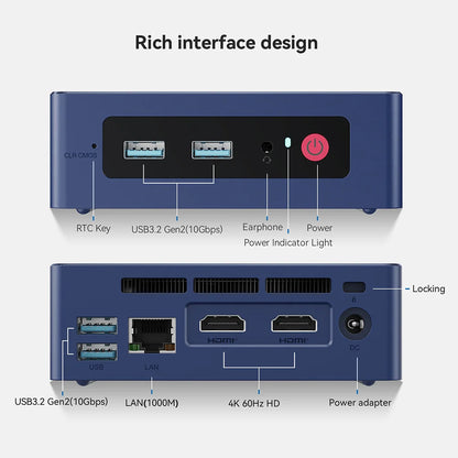 Beelink Mini S13 Intel Twin Lake N150 S12 Pro N100 Mini S N5095 Mini PC N95 8GB 128GB SSD Desktop Gaming Computer VS GMKtec G3