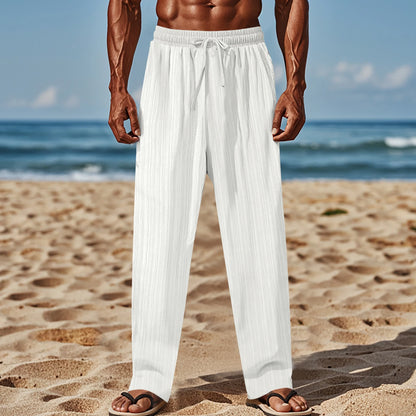 Pantaloni pentru Barbati - Material subtire si foarte comod - Design casual - Talie inalta