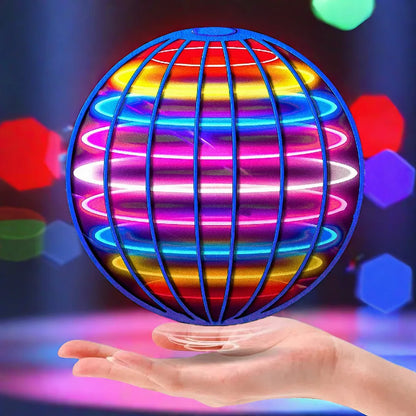 FlyNova - Minge zburatoare - Boomerang Drone Flyorb Magic cu lumini LED Cadou Hover Ball Fly Nova Orb Flying Spinner Fidget Copii Jucării de familie