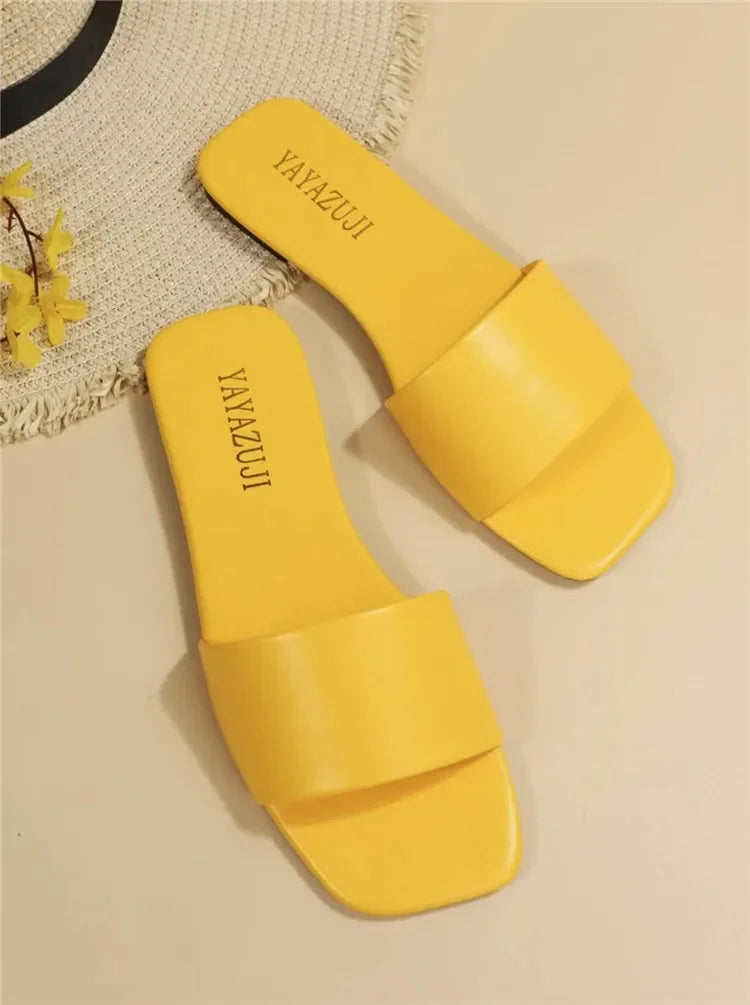 Pantofi plati de dama - Tip Slapi - Diferite culori - Perfecti pentru tinute lejere, casual, chiar si pentru plaja