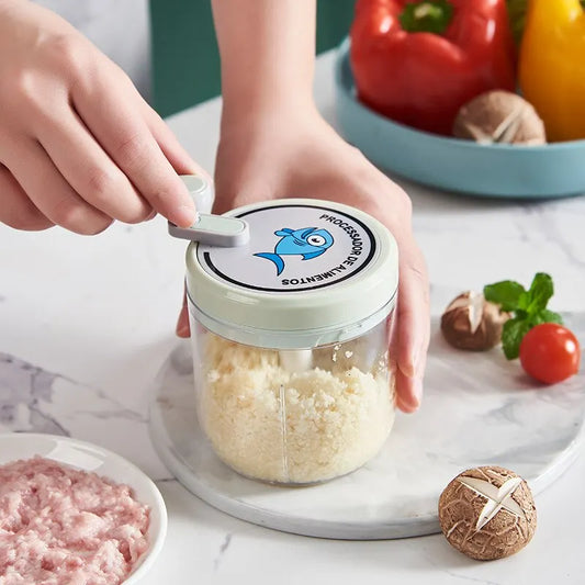 Tocator manual pentru legume, fructe, ceapa, ardei, tocator cu tragere, blender, mixer, concasor usturoi