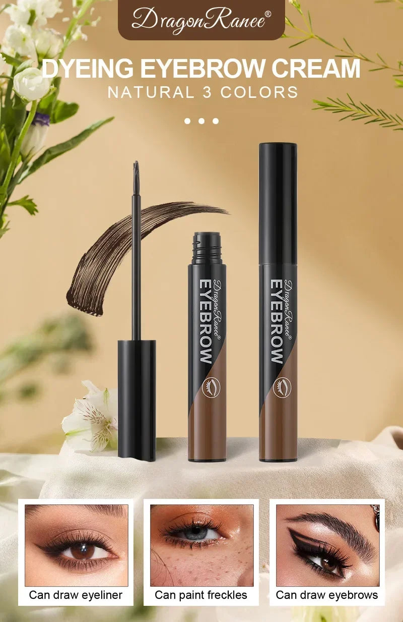 Dyeing Eye Brow Tattoo Tint Peel Off Eyebrow Eyeliner Freckles Dye Cream Waterproof Eyebrow Enhancer Gel Make Up Cosmetic Tool