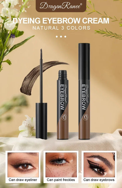 Dyeing Eye Brow Tattoo Tint Peel Off Eyebrow Eyeliner Freckles Dye Cream Waterproof Eyebrow Enhancer Gel Make Up Cosmetic Tool