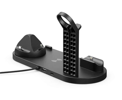 100W 7 în 1 suport încărcător Wireless Fast Charge pentru iPhone 15 14 13 12 11 XR Apple Watch Airpods Pro iWatch 9 8 7